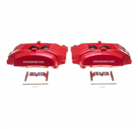 Power Stop 16-17 Lexus GS200t Front Red Calipers w/o Brackets - Pair