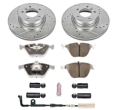 Power Stop 04-06 BMW 525i Front Z26 Street Warrior Brake Kit