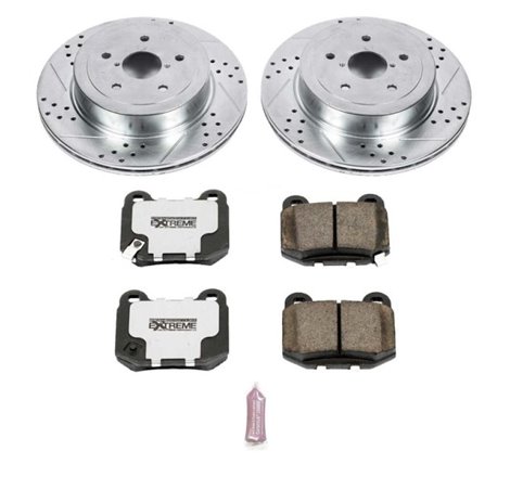 Power Stop 05-07 Subaru Impreza Rear Z26 Street Warrior Brake Kit