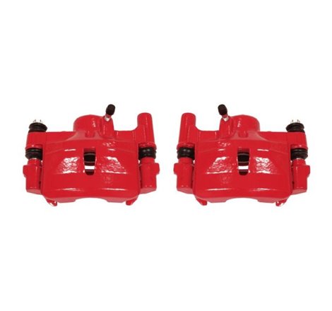 Power Stop 90-91 Lexus ES250 Rear Red Calipers w/Brackets - Pair