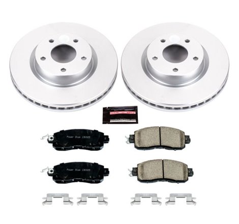 Power Stop 13-18 Nissan Altima Front Z17 Evolution Geomet Coated Brake Kit