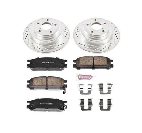 Power Stop 93-96 Subaru Impreza Rear Z23 Evolution Sport Brake Kit