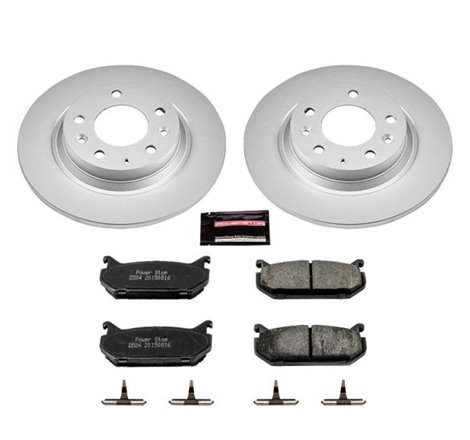 Power Stop 98-02 Mazda 626 Rear Z17 Evolution Geomet Coated Brake Kit