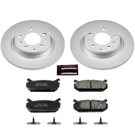 Power Stop 98-02 Mazda 626 Rear Z17 Evolution Geomet Coated Brake Kit