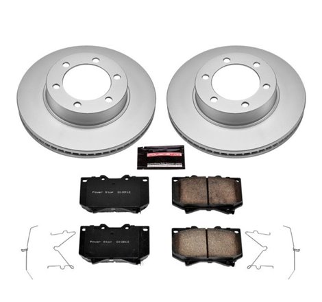 Power Stop 01-02 Toyota Sequoia Front Z17 Evolution Geomet Coated Brake Kit