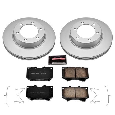 Power Stop 01-02 Toyota Sequoia Front Z17 Evolution Geomet Coated Brake Kit