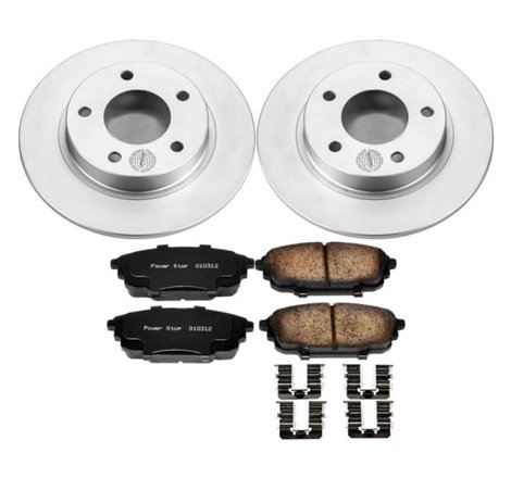 Power Stop 01-03 Mazda Protege Rear Z17 Evolution Geomet Coated Brake Kit