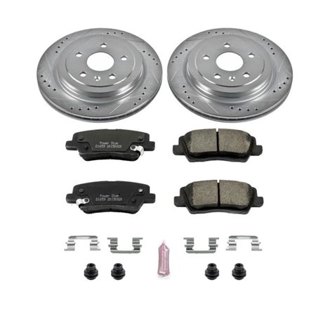 Power Stop 14-18 Cadillac CTS Rear Z23 Evolution Sport Brake Kit