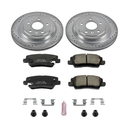 Power Stop 14-18 Cadillac CTS Rear Z23 Evolution Sport Brake Kit