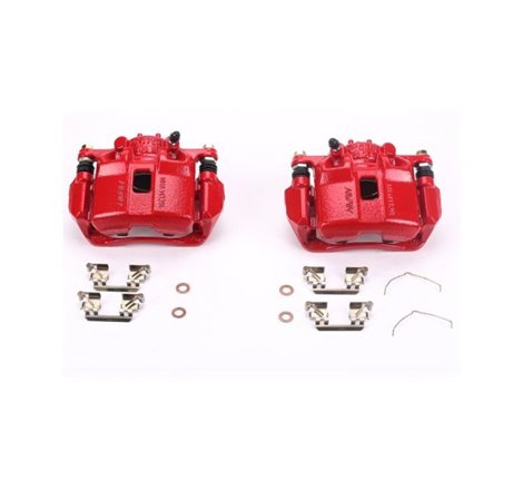 Power Stop 13-15 Acura ILX Front Red Calipers w/Brackets - Pair