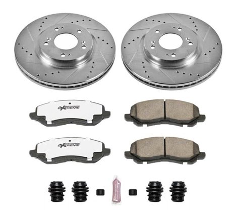 Power Stop 06-12 Mitsubishi Eclipse Front Z26 Street Warrior Brake Kit