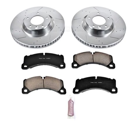 Power Stop 11-18 Porsche Cayenne Front Z23 Evolution Sport Brake Kit