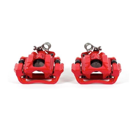 Power Stop 11-16 Ford Explorer Rear Red Calipers w/Brackets - Pair