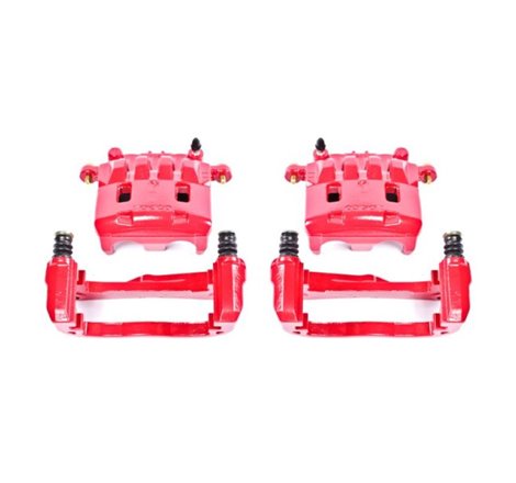 Power Stop 05-06 Saab 9-2X Front Red Calipers w/Brackets - Pair