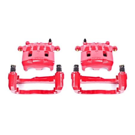 Power Stop 05-06 Saab 9-2X Front Red Calipers w/Brackets - Pair