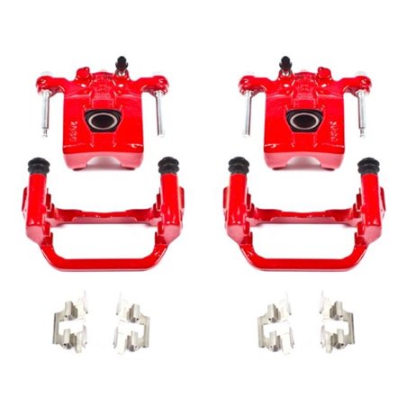 Power Stop 07-12 Nissan Altima Rear Red Calipers w/Brackets - Pair