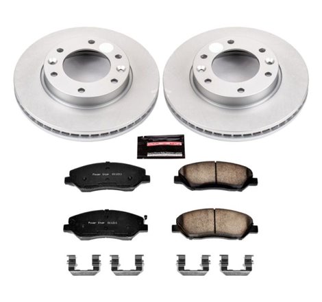 Power Stop 07-08 Hyundai Entourage Front Z17 Evolution Geomet Coated Brake Kit