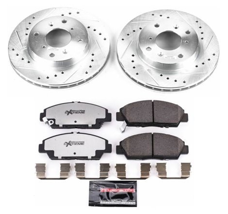 Power Stop 92-96 Honda Prelude Front Z26 Street Warrior Brake Kit