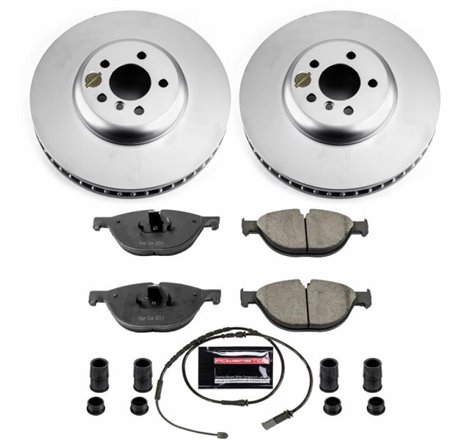 Power Stop 10-15 BMW 550i GT Front Z17 Evolution Geomet Coated Brake Kit