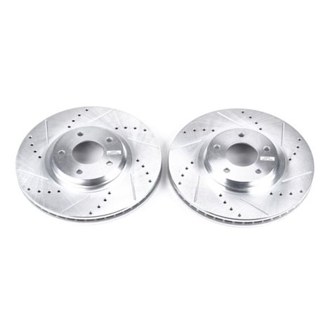 Power Stop 03-05 Infiniti FX35 Front Evolution Drilled & Slotted Rotors - Pair