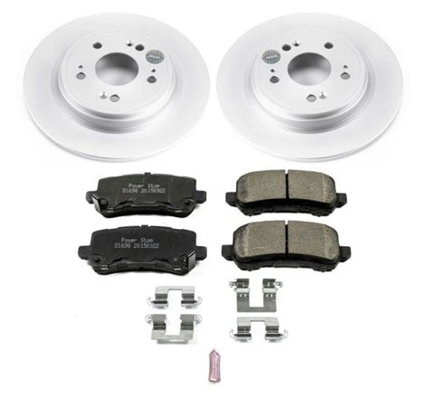 Power Stop 14-19 Acura RLX Rear Z17 Evolution Geomet Coated Brake Kit