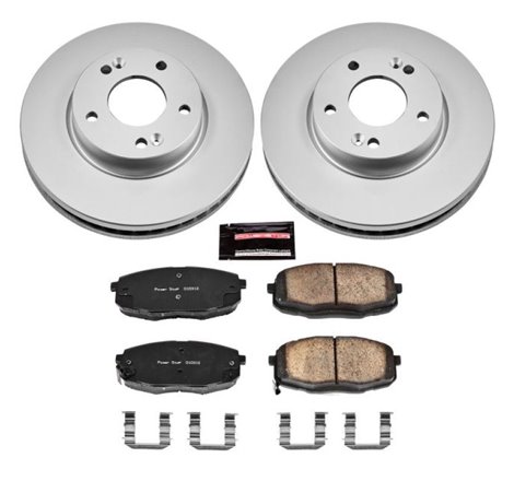 Power Stop 14-16 Kia Soul Front Z17 Evolution Geomet Coated Brake Kit