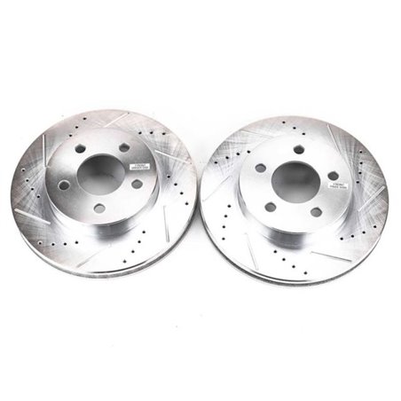 Power Stop 02-07 Jeep Liberty Front Evolution Drilled & Slotted Rotors - Pair