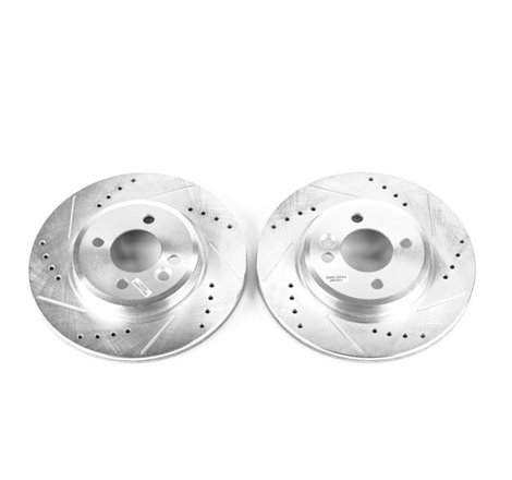 Power Stop 02-07 Mini Cooper Front Evolution Drilled & Slotted Rotors - Pair