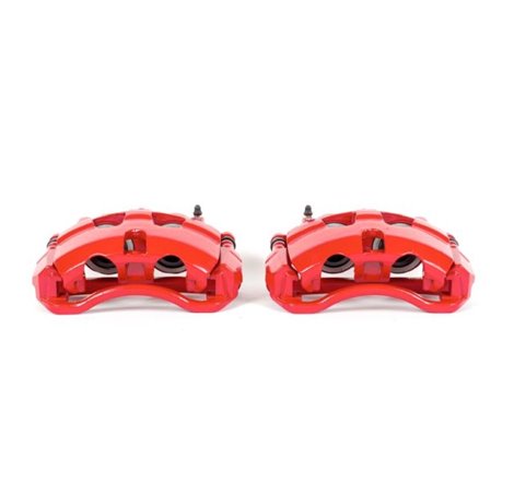 Power Stop 08-14 Ford E-150 Front Red Calipers w/Brackets - Pair