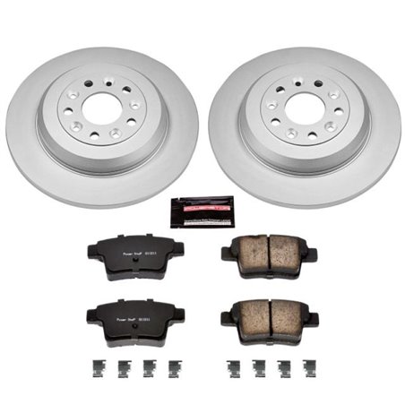 Power Stop 05-07 Ford Five Hundred Rear Z17 Evolution Geomet Coated Brake Kit