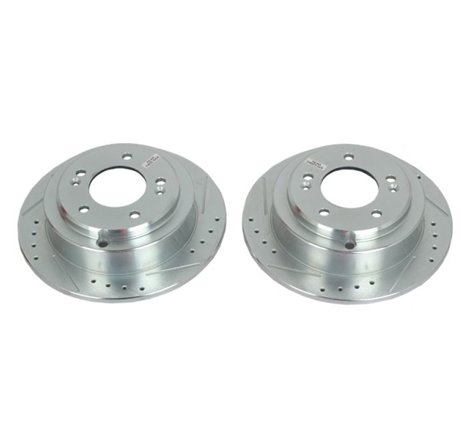 Power Stop 04-06 Kia Amanti Rear Evolution Drilled & Slotted Rotors - Pair