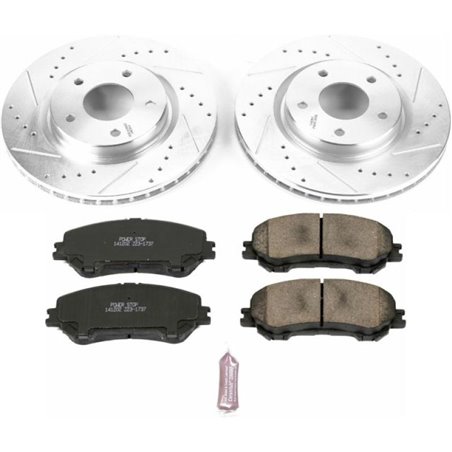 Power Stop 14-19 Nissan Rogue Front Z23 Evolution Sport Brake Kit