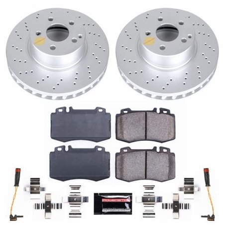 Power Stop 03-06 Mercedes-Benz SL500 Front Z23 Evolution Sport Coated Brake Kit