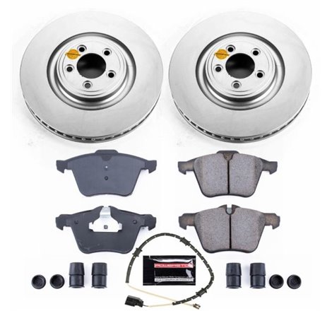 Power Stop 10-15 Jaguar XF Front Z23 Evolution Sport Coated Brake Kit