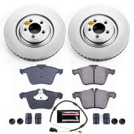 Power Stop 10-15 Jaguar XF Front Z23 Evolution Sport Coated Brake Kit