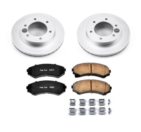 Power Stop 2002 Honda Passport Front Z17 Evolution Geomet Coated Brake Kit