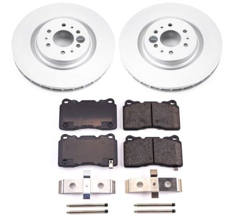 Power Stop 04-07 Cadillac CTS Front Z17 Evolution Geomet Coated Brake Kit