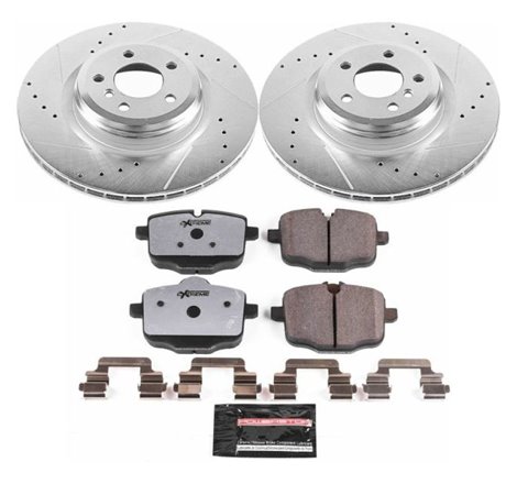 Power Stop 10-15 BMW 550i GT Rear Z26 Street Warrior Brake Kit