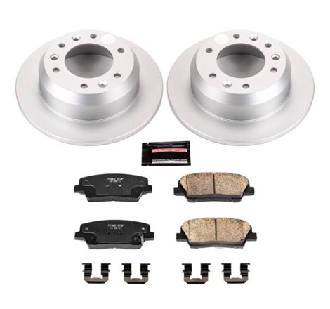 Power Stop 07-08 Hyundai Entourage Rear Z17 Evolution Geomet Coated Brake Kit