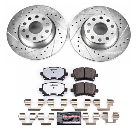 Power Stop 06-09 Audi A3 Rear Z26 Street Warrior Brake Kit