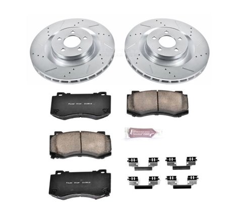 Power Stop 05-10 Chrysler 300 Front Z23 Evolution Sport Brake Kit