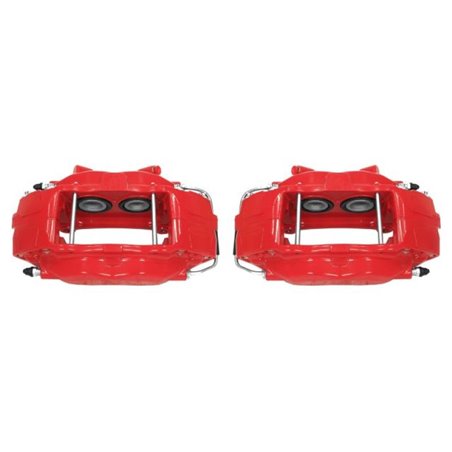 Power Stop 07-14 Ford Mustang Front Red Calipers w/o Brackets - Pair