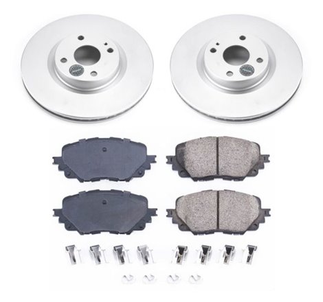 Power Stop 17-19 Fiat 124 Spider Front Z17 Evolution Geomet Coated Brake Kit