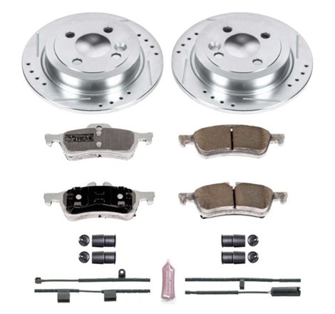 Power Stop 07-08 Mini Cooper Rear Z26 Street Warrior Brake Kit