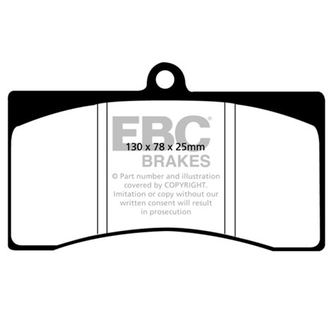 EBC 90-00 Aston Martin Vantage 5.3 (Twin Supercharged)(Alcon) Yellowstuff Front Brake Pads