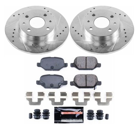 Power Stop 12-18 Fiat 500 Rear Z23 Evolution Sport Brake Kit