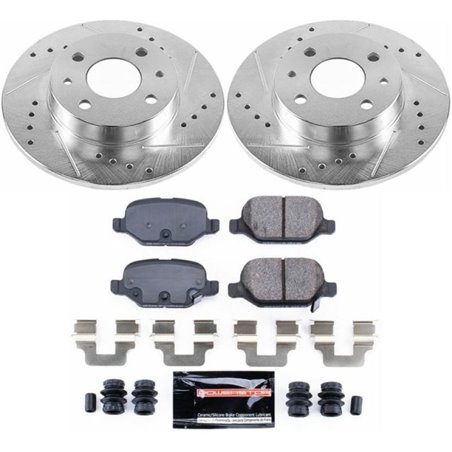 Power Stop 12-18 Fiat 500 Rear Z23 Evolution Sport Brake Kit