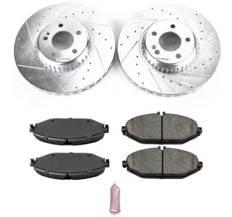 Power Stop 17-18 Mercedes-Benz C300 Front Z23 Evolution Sport Brake Kit