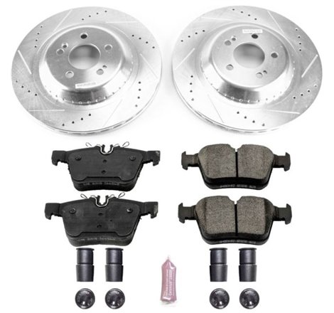 Power Stop 2018 Mercedes-Benz C350e Rear Z23 Evolution Sport Brake Kit