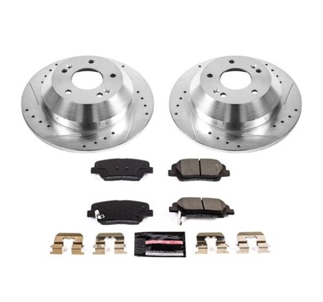 Power Stop 10-18 Hyundai Santa Fe Rear Z23 Evolution Sport Brake Kit